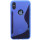 iPhone X // S-Line TPU SchutzHülle Silikon Hülle Silikonschale Case Cover Zubehör Bumper in Blau @ cofi1453®