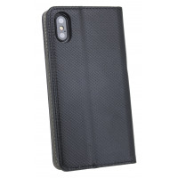 iPhone X // Smart Magnet Buchtasche Hülle Case Tasche Wallet BookStyle mit STANDFUNKTION in Schwarz @ cofi1453®