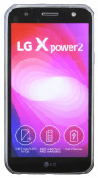 LG X POWER 2 // Silikon Hülle Tasche Case Zubehör Gummi Bumper Schale Schutzhülle Zubehör in Transparent @ cofi1453®