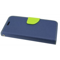 iPhone X // Buchtasche Hülle Case Tasche Wallet BookStyle mit STANDFUNKTION in Blau-Grün @ cofi1453®