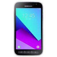 Samsung Galaxy Xcover 4 G390F // Silikon Hülle Tasche Zubehör Gummi Bumper Schale Schutzhülle Zubehör in Transparent@ cofi1453®