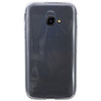Samsung Galaxy Xcover 4 G390F // Silikon Hülle Tasche Zubehör Gummi Bumper Schale Schutzhülle Zubehör in Transparent@ cofi1453®