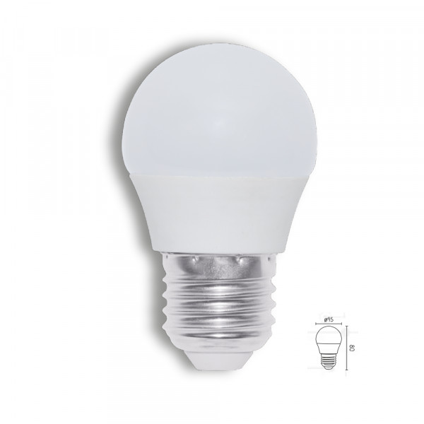 E27 6W LED Leuchtmittel Lampe Kugelform Warmweiß 500 Lumen