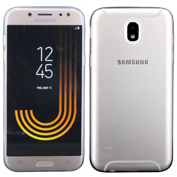 Samsung Galaxy J7 2017 (J730F) // Silikon Hülle Tasche Zubehör Gummi Bumper Schale Schutzhülle Zubehör Transparent @ cofi1453®