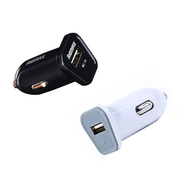 KFZ USB ladegerät 2.1A Schwarz / Weiß