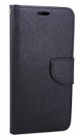 Elegante Buch-Tasche Hülle FANCY für das LENOVO MOTO Z2 PLAY in Schwarz Leder Optik Wallet Book-Style Cover Schale @ cofi1453®