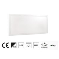 24W Warmweiß LED Panel Deckenleuchte Eckig