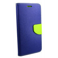 Elegante Buch-Tasche Hülle für das Nokia 8 in Blau-Grün ( 2-Farbig ) Leder Optik Wallet Book-Style Cover Schale @ cofi1453®