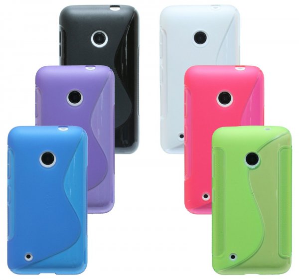 Gel Silikonschutzhülle Silikontasche Hülle Zubehör @Cofi für Nokia Lumia 530