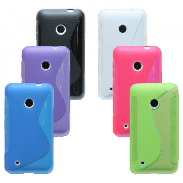 Gel Silikonschutzhülle Silikontasche Hülle Zubehör @Cofi für Nokia Lumia 530