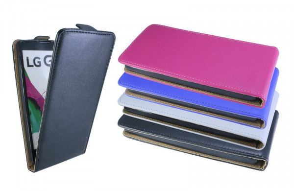 Handy Tasche Klapp Hülle Schale Schutz Zubehör PU-Leder für LG G4C (H525n) @COFI