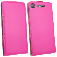 Sony Xperia XZ1 // Klapptasche Schutztasche Schutzhülle Flip Tasche Hülle Zubehör Etui in Pink Tasche Hülle @ cofi1453®