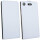 Sony Xperia XZ1 COMOPACT // Klapptasche Schutztasche Schutzhülle Flip Tasche Hülle Zubehör Etui in Weiß Tasche Hülle @ cofi1453®