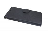 Elegante Buch-Tasche Hülle für das LENOVO K5 NOTE (5,5") in Schwarz Leder Optik Wallet Book-Style Cover Schale @ cofi1453®