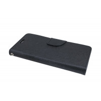 Elegante Buch-Tasche Hülle für das WIKO JERRY 2 in Schwarz Leder Optik Wallet Book-Style Cover Schale @ cofi1453®