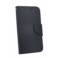 Elegante Buch-Tasche Hülle für das WIKO SUNNY 2 in Schwarz Leder Optik Wallet Book-Style Cover Schale @ cofi1453®
