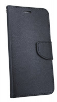 Elegante Buch-Tasche Hülle FANCY für das LENOVO MOTO Z2 FORCE in Schwarz Leder Optik Wallet Book-Style Cover Schale @ cofi1453®
