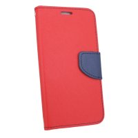 Elegante Buch-Tasche Hülle für das HONOR 6A in Rot-Blau ( 2-Farbig ) Leder Optik Wallet Book-Style Cover Schale @ cofi1453®