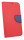 Elegante Buch-Tasche Hülle für das LENOVO MOTO Z2 PLAY in Rot-Blau (2-Farbig) Leder Optik Wallet Book-Style Schale @ cofi1453®