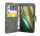 Elegante Buch-Tasche Hülle für das Lenovo Motorola Moto E3 in Anthrazit Leder Optik Wallet Book-Style Cover Schale @ cofi1453®