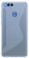 Honor 7X // S-Line TPU SchutzHülle Silikon Hülle Silikonschale Case Cover Zubehör Bumper in Transparent @ cofi1453®
