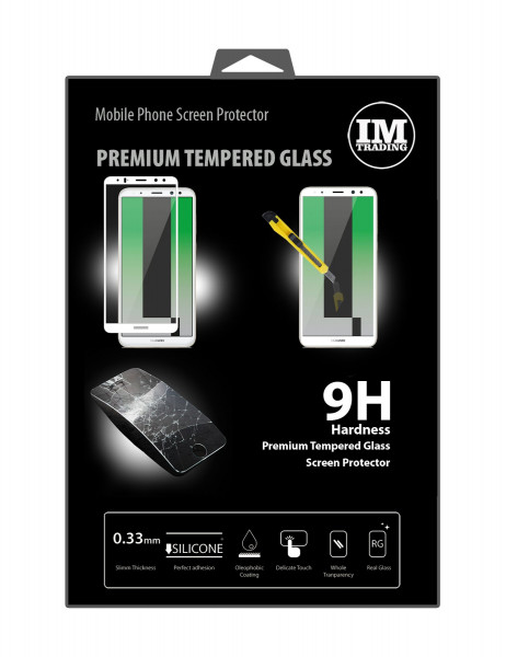 Huawei MATE 10 LITE // Premium Tempered SCHUTZGLAS 3D FULL COVERED in Weiß Schutz Glas extrem Kratzfest