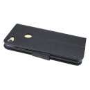Elegante Buch-Tasche Hülle für das XIAOMI REDMI NOTE 5A in Schwarz Leder Optik Wallet Book-Style Cover Schale @ cofi1453®