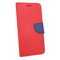 Elegante Buch-Tasche Hülle für das XIAOMI REDMI NOTE 5A in Rot-Blau Leder Optik Wallet Book-Style Cover Schale @ cofi1453®