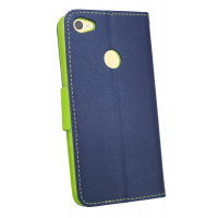 Elegante Buch-Tasche Hülle für das XIAOMI REDMI NOTE 5A in Blau-Grün Leder Optik Wallet Book-Style Cover Schale @ cofi1453®