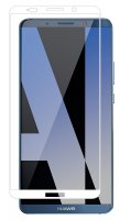 Huawei MATE 10 PRO // Premium Tempered SCHUTZGLAS 3D FULL COVERED in Weiß Panzerglas Schutz Glas extrem Kratzfest @cofi1453®