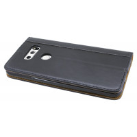 Elegante Buch-Tasche Hülle für das LG V30 in Schwarz Leder Optik Wallet Book-Style Cover Schale @ cofi1453®
