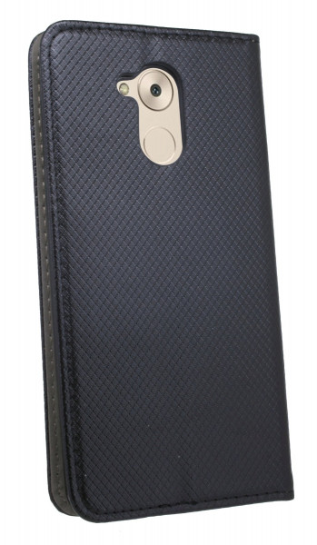 Elegante Buch-Tasche Smart Hülle für das HONOR 6C in Schwarz Leder Optik Wallet Book-Style Cover Schale @ cofi1453®