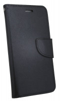 Elegante Buch-Tasche Hülle für das WIKO VIEW XL in Schwarz Leder Optik Wallet Book-Style Cover Schale @ cofi1453®