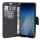 Elegante Buch-Tasche Hülle für Samsung Galaxy A8 PLUS 2018 (A730F) Schwarz Leder Optik Wallet Book-Style Schale cofi1453®