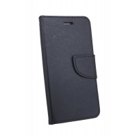 Elegante Buch-Tasche Hülle für das ZTE BLADE A520 in Schwarz "Fancy" Leder Optik Wallet Book-Style Cover Schale @ cofi1453®