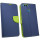 Elegante Buch-Tasche Hülle für das HONOR 7X in Blau-Grün Leder Optik Wallet Book-Style Cover Schale @ cofi1453®
