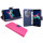 Elegante Buch-Tasche Hülle für das HONOR 7X in Pink-Blau Leder Optik Wallet Book-Style Cover Schale @ cofi1453®