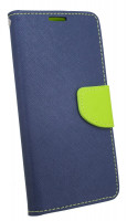 Elegante Buch-Tasche Hülle für Samsung Galaxy A8 PLUS 2018 (A730F) in Blau Leder Optik Wallet Book-Style Schale cofi1453®