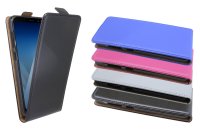 Klapptasche Schale Hülle Case Bag Chic für Samsung Galaxy A8 2018 A530F 4 Farben
