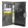 Elegante Buch-Tasche Hülle für das Sony Xperia L1 in Anthrazit Leder Optik Wallet Book-Style Cover Schale @ cofi1453®