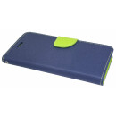 Elegante Buch-Tasche Hülle für das XIAOMI MI A1 in Blau-Grün Leder Optik Wallet Book-Style Cover Schale @ cofi1453®