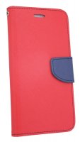 Elegante Buch-Tasche Hülle für das XIAOMI MI 5X in Rot-Blau Leder Optik Wallet Book-Style Cover Schale @ cofi1453®