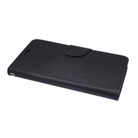 Elegante Buch-Tasche Hülle für das ZTE BLADE A602 in Schwarz Leder Optik FANCY Wallet Book-Style Cover Schale @ cofi1453®