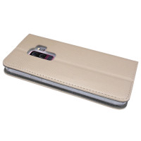 Elegante Buch-Tasche Hülle Smart Magnet für das Samsung Galaxy S9 PLUS (G965F) in Gold Leder Optik Wallet Book-Style Cover Schale @ cofi1453®