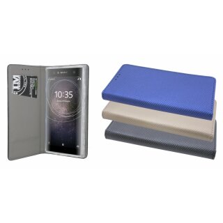 Book-Style Handy Hülle Tasche 3 Farben für SONY XPERIA XA2 @COFI