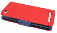 Elegante Buch-Tasche Hülle für das XIAOMI REDMI 5A in Rot Leder Optik Wallet Book-Style Cover Schale @ cofi1453®