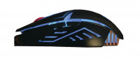 Optische PC Gaming Maus Hunter 2  2400 DPI 6 Tasten Programmierbar mit Nylon Kabel Ergonomisch 4 Farben LED Beleuchtung