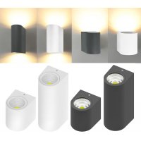 LED Aussenleuchte Aussenlampe Wandlampe Weiß Anthrazit WL.1 WL.2 Wandleuchte IP44 CE mit / ohne Leuchtmittel