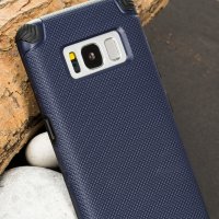 Samsung Galaxy A8 2018 (A530F) Hülle, Hochwertige Magnet Handy Schutzhülle mit Eingebauter Magnetplatte, Magnetisch  Schwarz