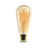 E27 6W LED Filament Lampe Kolben Dimmabr 2200K 515 Lumen